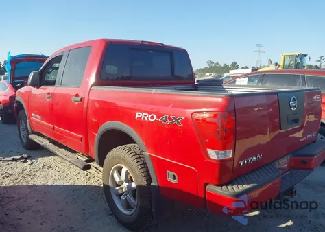 2012 Nissan Titan Pro-4X из США, поврежденный, VIN 1N6BA0ECXCN322271